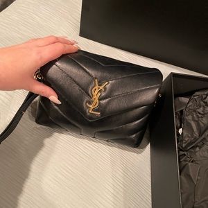 Black and gold ysl crossbody